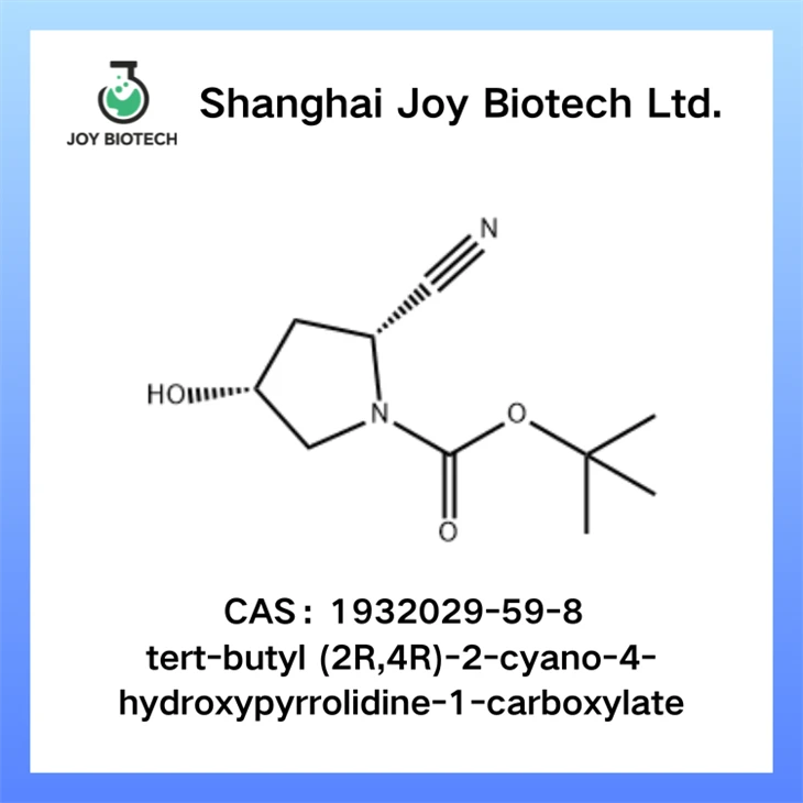 Tert{0}}butil (2R,4R)-2-siyano-4-gidroksipirrolidin-1-karboksilat CAS NO 1932029-59-8